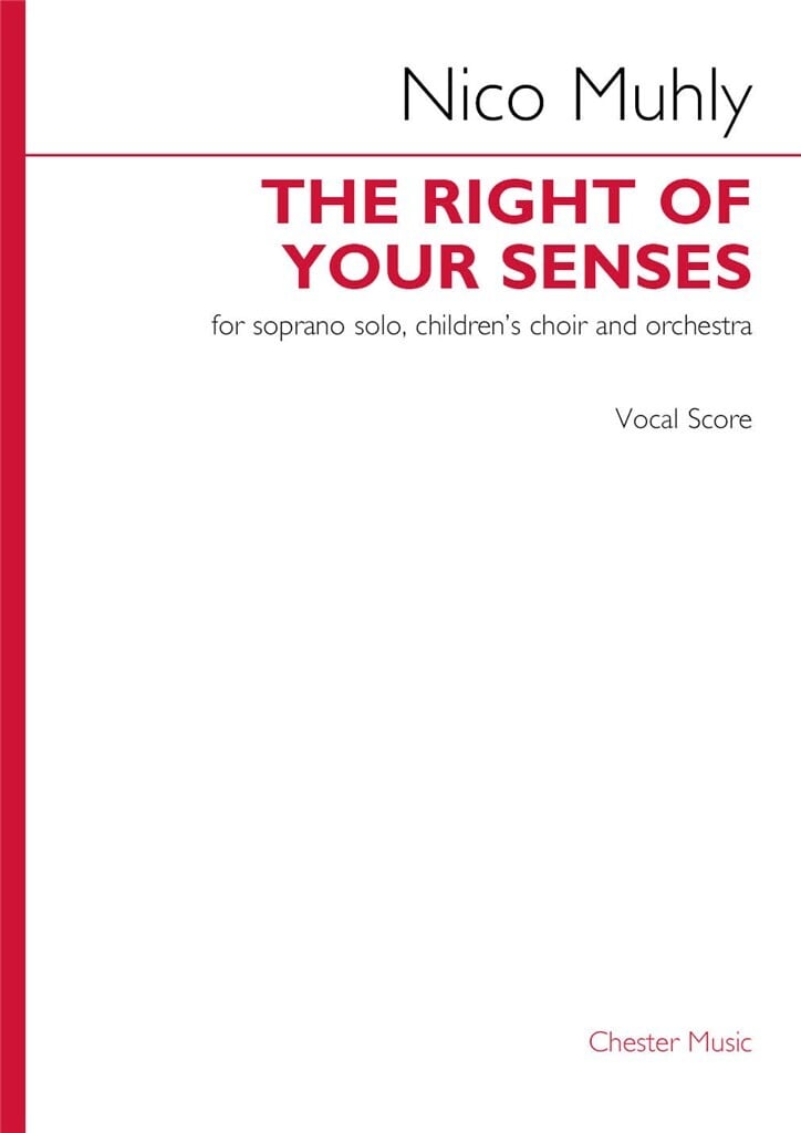 The Right of Your Senses (vocal score)